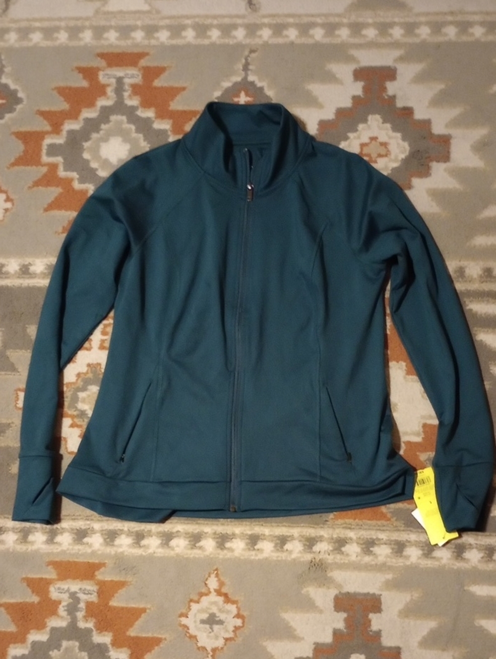 all in motion Teal Full‑Zip Utility Jacket